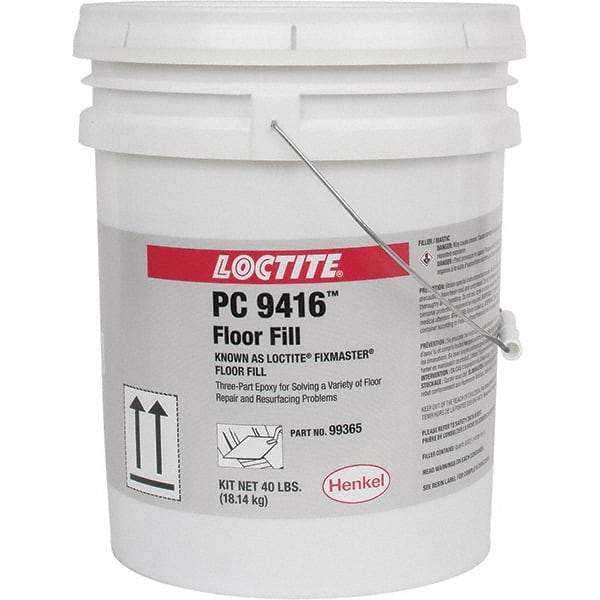 Loctite - 40 Lb Kit Gray Epoxy Resin Filler/Repair Caulk - -20 to 225°F Operating Temp, 6 min Tack Free Dry Time, 24 hr Full Cure Time, Series 135 - USA Tool & Supply