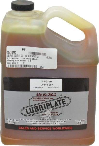 Lubriplate - 1 Gal Bottle, Mineral Gear Oil - 816 SUS Viscosity at 100°F, 86 SUS Viscosity at 210°F, ISO 150 - USA Tool & Supply
