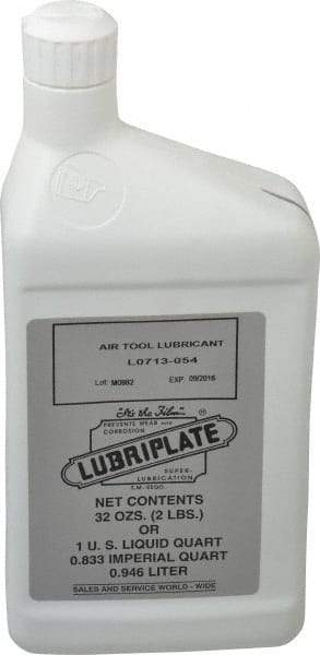 Lubriplate - Bottle, ISO 32, Air Tool Oil - 147 Viscosity (SUS) at 100°F, 44 Viscosity (SUS) at 210°F - USA Tool & Supply