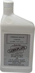 Lubriplate - 1 Qt Bottle Petroleum Oil Hydraulic Oil - SAE 10, ISO 32 - USA Tool & Supply