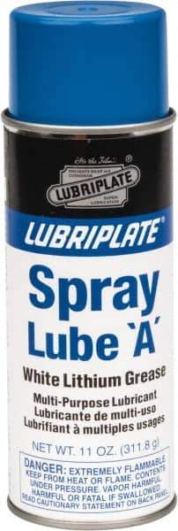 Lubriplate - 12 oz Aerosol Lithium General Purpose Grease - White, 150°F Max Temp, NLGIG 1, - USA Tool & Supply