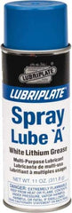 Lubriplate - 12 oz Aerosol Lithium General Purpose Grease - White, 150°F Max Temp, NLGIG 1, - USA Tool & Supply