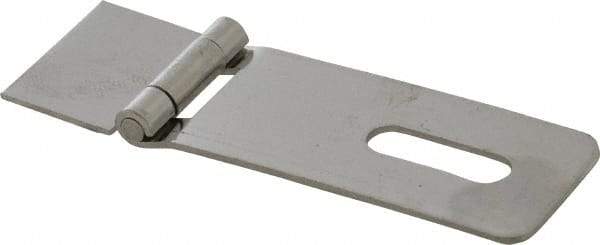 Made in USA - 1-1/2" Long x 4.54" Wide, Hasp - Stainless Steel - USA Tool & Supply