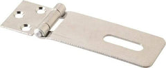 Value Collection - 1-1/2" Long x 4.54" Wide, Hasp - Stainless Steel - USA Tool & Supply
