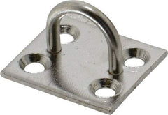 Made in USA - 0.625" High x 1" Wide x 113" Long Hasp Staple - 302/304 Stainless Steel, 0.072" Thick - USA Tool & Supply