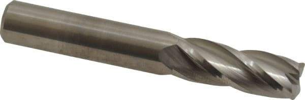 M.A. Ford - 3/8", 4 Flute, Single End, Solid Carbide, 0.03" Corner Radius End Mill - 2-1/2" OAL, 30° Helix, Right Hand Flute, 1" LOC, Right Hand Cut - USA Tool & Supply