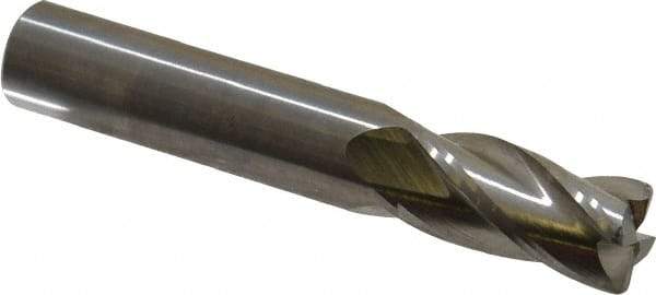 M.A. Ford - 1/2", 4 Flute, Single End, Solid Carbide, 0.045" Corner Radius End Mill - 3" OAL, 30° Helix, Right Hand Flute, 1" LOC, Right Hand Cut - USA Tool & Supply