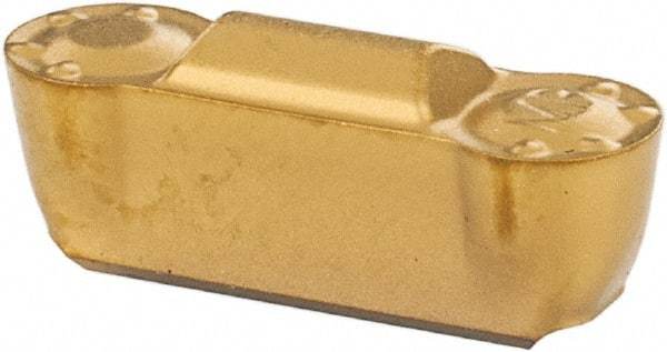 Seco - LCMF, 0.157" Cutting Width, MP, CP500 Grade, Double End Multi-Directional Turning Insert - TiAlN, TiN Coated - USA Tool & Supply