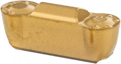 Seco - LCMF, 0.157" Cutting Width, MP, CP500 Grade, Double End Multi-Directional Turning Insert - TiAlN, TiN Coated - USA Tool & Supply
