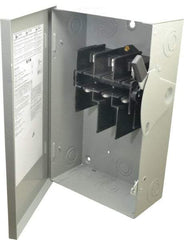 Eaton Cutler-Hammer - 60 Amp, 240 VAC, 3 Pole Nonfused Safety Switch - NEMA 1, 1 Phase, 10 hp at 240 VAC (Single Phase), 15 hp at 240 VAC (Triple Phase), 3PST Contact Form - USA Tool & Supply