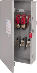 Eaton Cutler-Hammer - 200 Amp, 250 VDC, 480-600 VAC, 3 Pole Fused Safety Switch - NEMA 3R, 3 Phase, 50 hp at 480/600 VAC (Single Phase), 125 hp at 480 VAC, 150 hp at 600 VAC (Triple Phase), 3PST Contact Form - USA Tool & Supply
