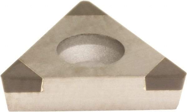 Sumitomo - 3NU-TPGA220.5 Grade BN700 PCBN Turning Insert - Uncoated, 60° Triangle, 1/4" Inscr Circle, 1/8" Thick, 0.0078" Corner Radius - USA Tool & Supply