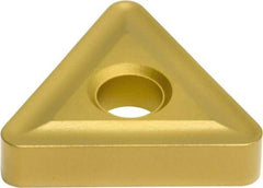 Sumitomo - TNMG434 ENZ Grade AC820P Carbide Turning Insert - Al2O3 Finish, 60° Triangle, 1/2" Inscr Circle, 3/16" Thick, 1/16" Corner Radius - USA Tool & Supply