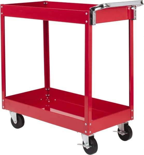 Sunex Tools - 350 Lb Capacity, 17" Wide x 34" Long x 33" High Service Cart - 2 Shelf, Steel - USA Tool & Supply
