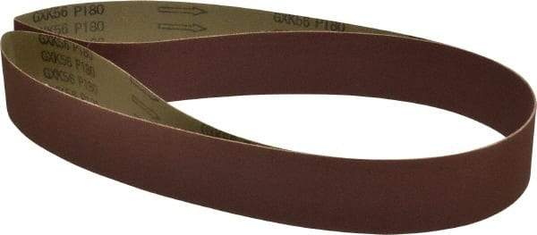 Tru-Maxx - 2" Wide x 72" OAL, 180 Grit, Aluminum Oxide Abrasive Belt - Aluminum Oxide, Very Fine, Coated, X Weighted Cloth Backing - USA Tool & Supply