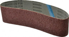 Tru-Maxx - 3" Wide x 24" OAL, 36 Grit, Aluminum Oxide Abrasive Belt - Aluminum Oxide, Very Coarse, Coated - USA Tool & Supply