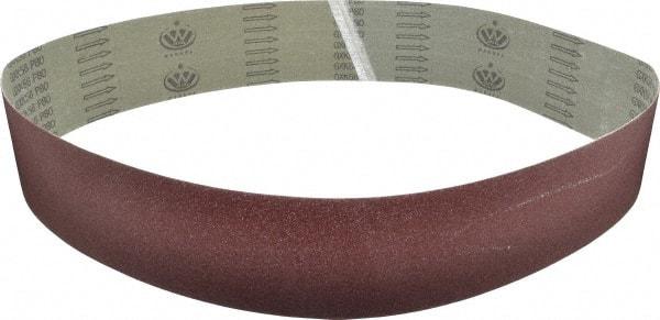 Tru-Maxx - 4" Wide x 60" OAL, 80 Grit, Aluminum Oxide Abrasive Belt - Aluminum Oxide, Medium, Coated - USA Tool & Supply