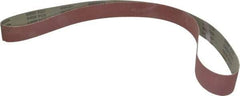 Tru-Maxx - 2" Wide x 72" OAL, 320 Grit, Aluminum Oxide Abrasive Belt - Aluminum Oxide, Extra Fine, Coated, X Weighted Cloth Backing - USA Tool & Supply