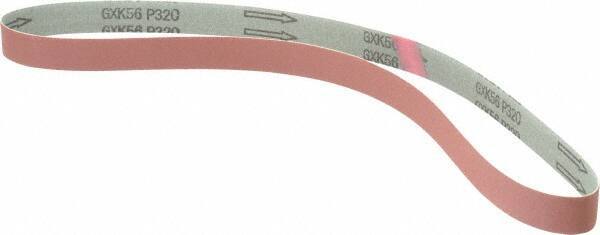 Tru-Maxx - 1" Wide x 42" OAL, 320 Grit, Aluminum Oxide Abrasive Belt - Aluminum Oxide, Extra Fine, Coated, X Weighted Cloth Backing - USA Tool & Supply