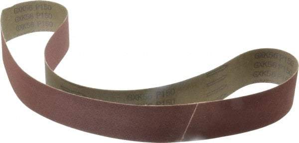 Tru-Maxx - 2" Wide x 48" OAL, 150 Grit, Aluminum Oxide Abrasive Belt - Aluminum Oxide, Very Fine, Coated, X Weighted Cloth Backing - USA Tool & Supply