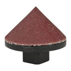 Superior Abrasives - 5/8" Diam 180 Grit 90° Included Angle Cone Center Lap - Aluminum Oxide, Very Fine Grade, Holder Required - USA Tool & Supply