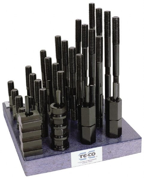 TE-CO - T-Nut & Stud Kits Stud Thread Sizes: 3/8-16 T-Slot Size (Inch): 9/16 - USA Tool & Supply