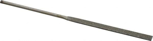 Value Collection - 5-1/2" OAL Fine Equalling Needle Diamond File - 13/64" Wide x 3/64" Thick, 2-3/4 LOC - USA Tool & Supply