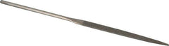 Value Collection - 5-1/2" OAL Fine Taper Needle Diamond File - 13/64" Wide x 3/64" Thick, 2-3/4 LOC - USA Tool & Supply