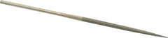 Value Collection - 5-1/2" OAL Fine Square Needle Diamond File - 3/32" Wide x 3/32" Thick, 2-3/4 LOC - USA Tool & Supply