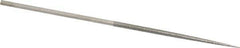 Value Collection - 5-1/2" OAL Fine Round Needle Diamond File - 1/8" Wide x 1/8" Thick, 2-3/4 LOC - USA Tool & Supply