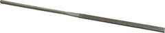 Value Collection - 5-1/2" OAL Medium Equalling Needle Diamond File - 13/64" Wide x 3/64" Thick, 2-3/4 LOC - USA Tool & Supply