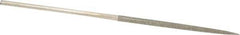 Value Collection - 5-1/2" OAL Medium Square Needle Diamond File - 3/32" Wide x 3/32" Thick, 2-3/4 LOC - USA Tool & Supply