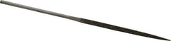 Value Collection - 5-1/2" OAL Coarse Three Square Needle Diamond File - 9/64" Wide x 9/64" Thick, 2-3/4 LOC - USA Tool & Supply