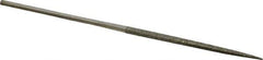 Value Collection - 5-1/2" OAL Coarse Square Needle Diamond File - 3/32" Wide x 3/32" Thick, 2-3/4 LOC - USA Tool & Supply