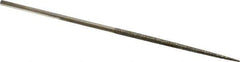 Value Collection - 5-1/2" OAL Coarse Round Needle Diamond File - 7/64" Wide x 1/8" Thick, 2-3/4 LOC - USA Tool & Supply