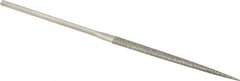 Value Collection - 5-1/2" OAL Coarse Point Needle Diamond File - 13/64" Wide x 5/64" Thick, 2-3/4 LOC - USA Tool & Supply