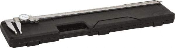 Value Collection - 0", 0.5" (Inside Range)" to 24" Range, 0.001" Graduation, 0.1" per Revolution, Dial Caliper - White Face, 4" Jaw Length - USA Tool & Supply