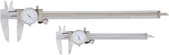 Value Collection - 0 to 6 and 12" Outside Diameter Dial Caliper Set - 0.001" Graduation, 0.1 Range per Revolution, Stainless Steel, White Face - USA Tool & Supply