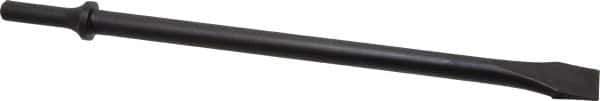 Value Collection - 3/4" Head Width, 11" OAL, 1-1/8" Shank Diam, Flat Chisel - Round Shank, Steel - USA Tool & Supply