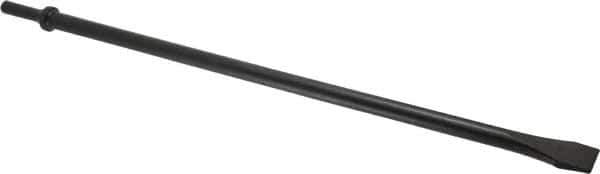 Value Collection - 3/4" Head Width, 18" OAL, Flat Chisel - Round Shank, Steel - USA Tool & Supply