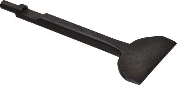 Value Collection - 3" Head Width, 7" OAL, 3/8" Shank Diam, Floor Scraper Chisel - Round Shank, Steel - USA Tool & Supply