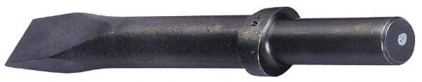 Made in USA - 1" Head Width, 24" OAL, Flat Chisel - Round Drive, Round Shank, Alloy Steel - USA Tool & Supply