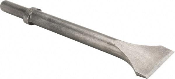 Made in USA - 2" Head Width, 12" OAL, Scaling Chisel - Round Drive, Round Shank, Alloy Steel - USA Tool & Supply