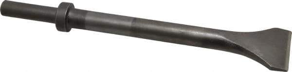 Made in USA - 2" Head Width, 12" OAL, 1/2" Shank Diam, Scaling Chisel - Round Drive, Round Shank, Alloy Steel - USA Tool & Supply