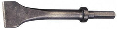 Made in USA - 3" Head Width, 9" OAL, Scaling Chisel - Hex Drive, Hex Shank, Alloy Steel - USA Tool & Supply