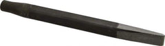 Made in USA - 15/16" Head Width, 12" OAL, Rivet Cutter Chisel - Round Drive, Round Shank, Alloy Steel - USA Tool & Supply