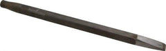 Made in USA - 15/16" Head Width, 18" OAL, Rivet Cutter Chisel - Round Drive, Round Shank, Alloy Steel - USA Tool & Supply