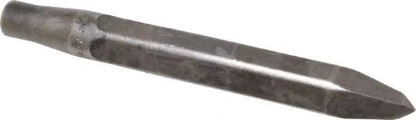 Made in USA - 10" OAL, Rivet Cutter Chisel - Round Drive, Round Shank, Alloy Steel - USA Tool & Supply