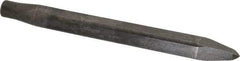 Made in USA - 12" OAL, Rivet Cutter Chisel - Round Drive, Round Shank, Alloy Steel - USA Tool & Supply