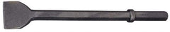 Made in USA - 3" Head Width, 20" OAL, 1-1/8" Shank Diam, Scaling Chisel - Hex Drive, Hex Shank, Alloy Steel - USA Tool & Supply